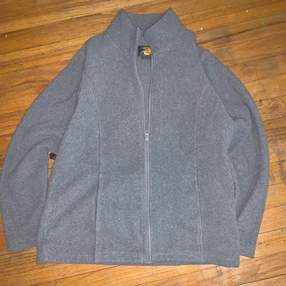 Gray Full-Zip Jacket